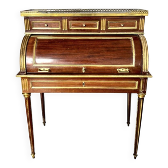 Louis XVI style cylinder desk