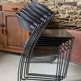 6 Baleri chairs, model Juliette - 1987 - Italy