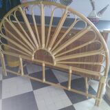 Rattan bedhead