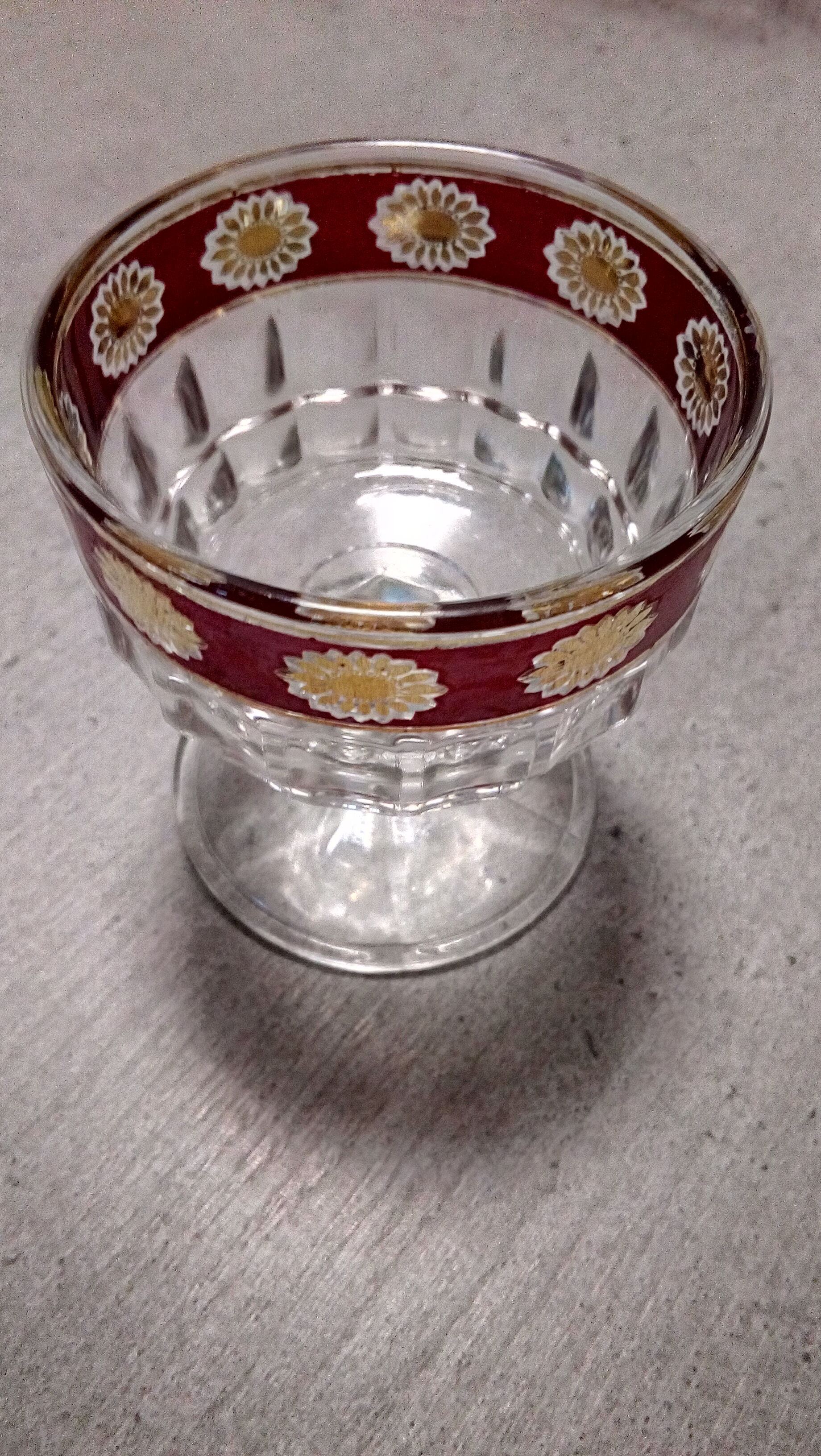 Set de 5 verres italiens