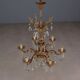 Antique Rococo chandelier in bronze and crystal, Italy, 20th century