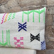 Handmade cushion cover in Berber wool Moroccan Kilim cushion 60x40
