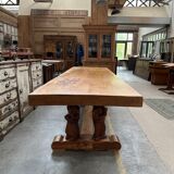 1950s mountain table in solid elm