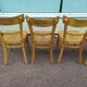 Lot de 12 chaises de bistrot bar bois vintage luterma