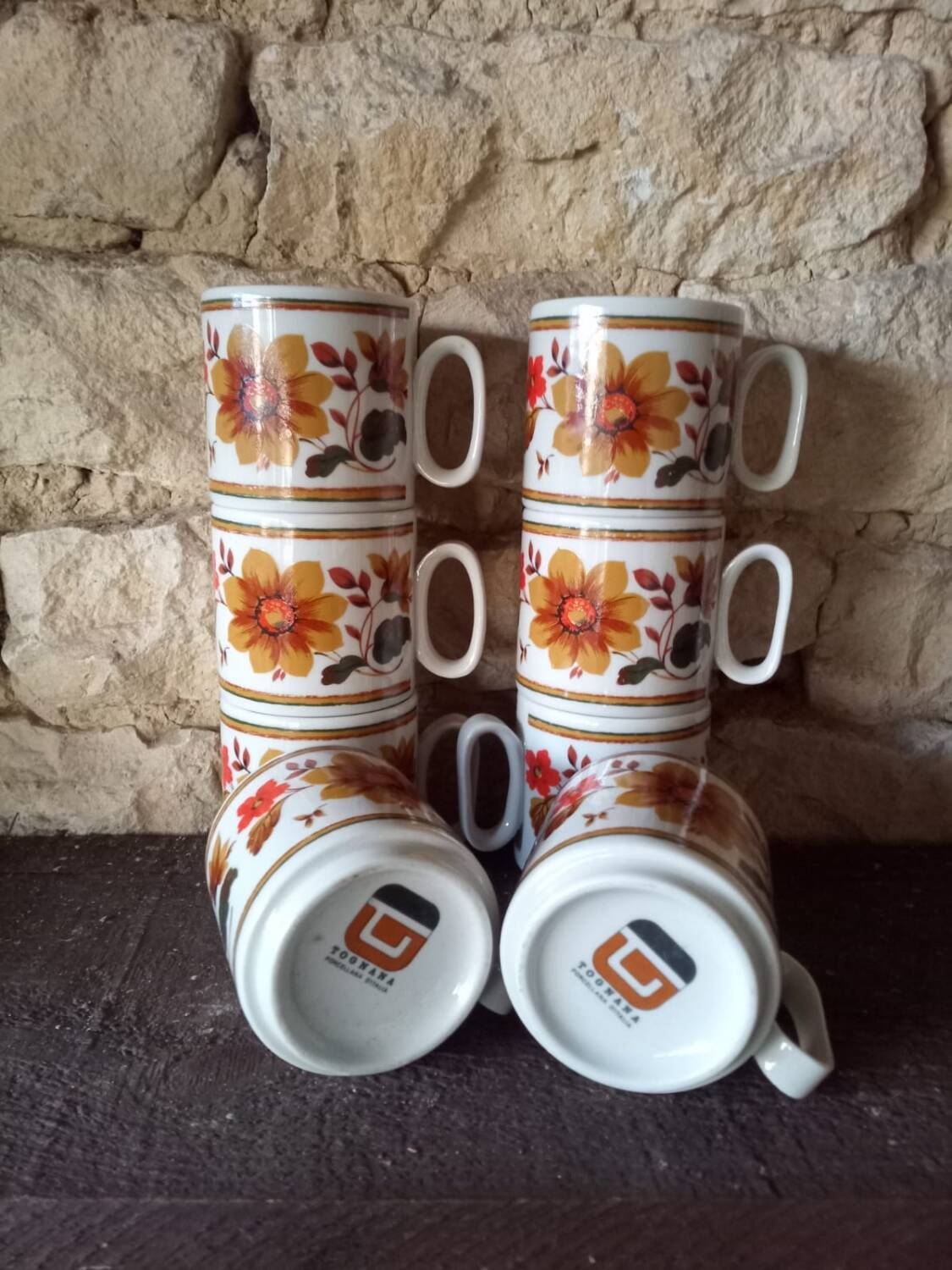 Tognana Italy Porcelain Coffee Cups