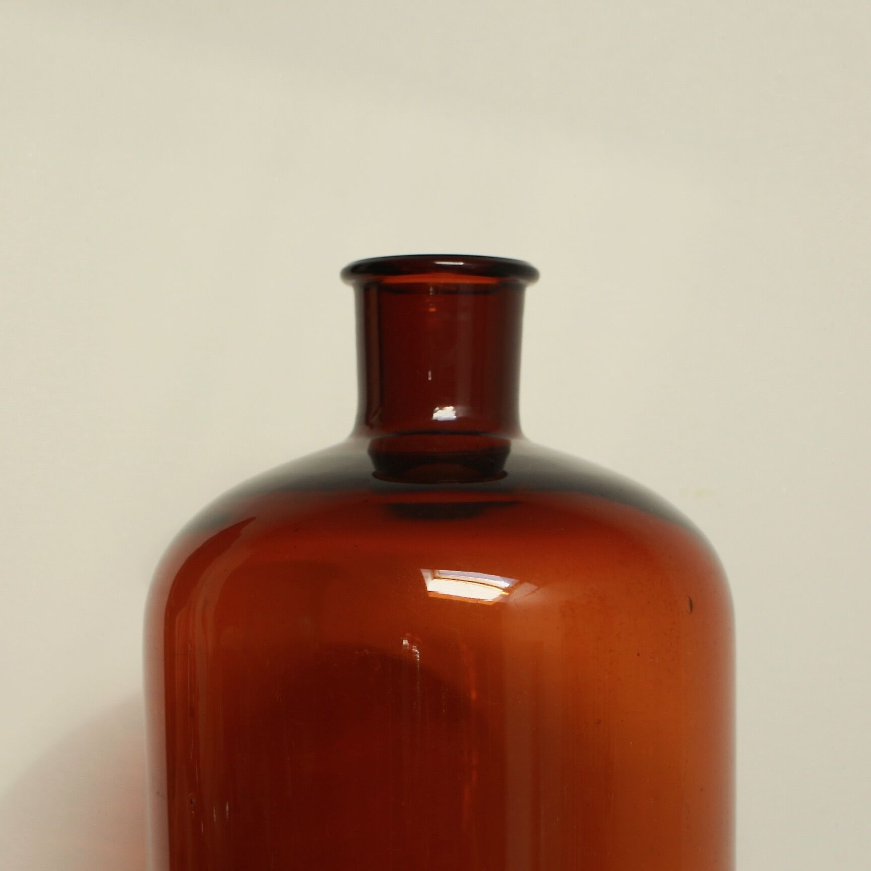 Pharmacy bottle in amber glass