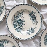 6 deep plates in Badonviller “Mûre” ironware