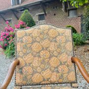 Pair of louis xiv period walnut armchairs, 17th century