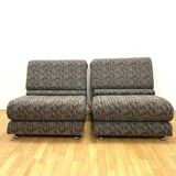 Mid-Century Folding Two-Seat Sofa, 1970s, Czechoslovakia