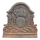 Fireplace contrecoeur 1720 with 3 crowned fleurs-de-lys