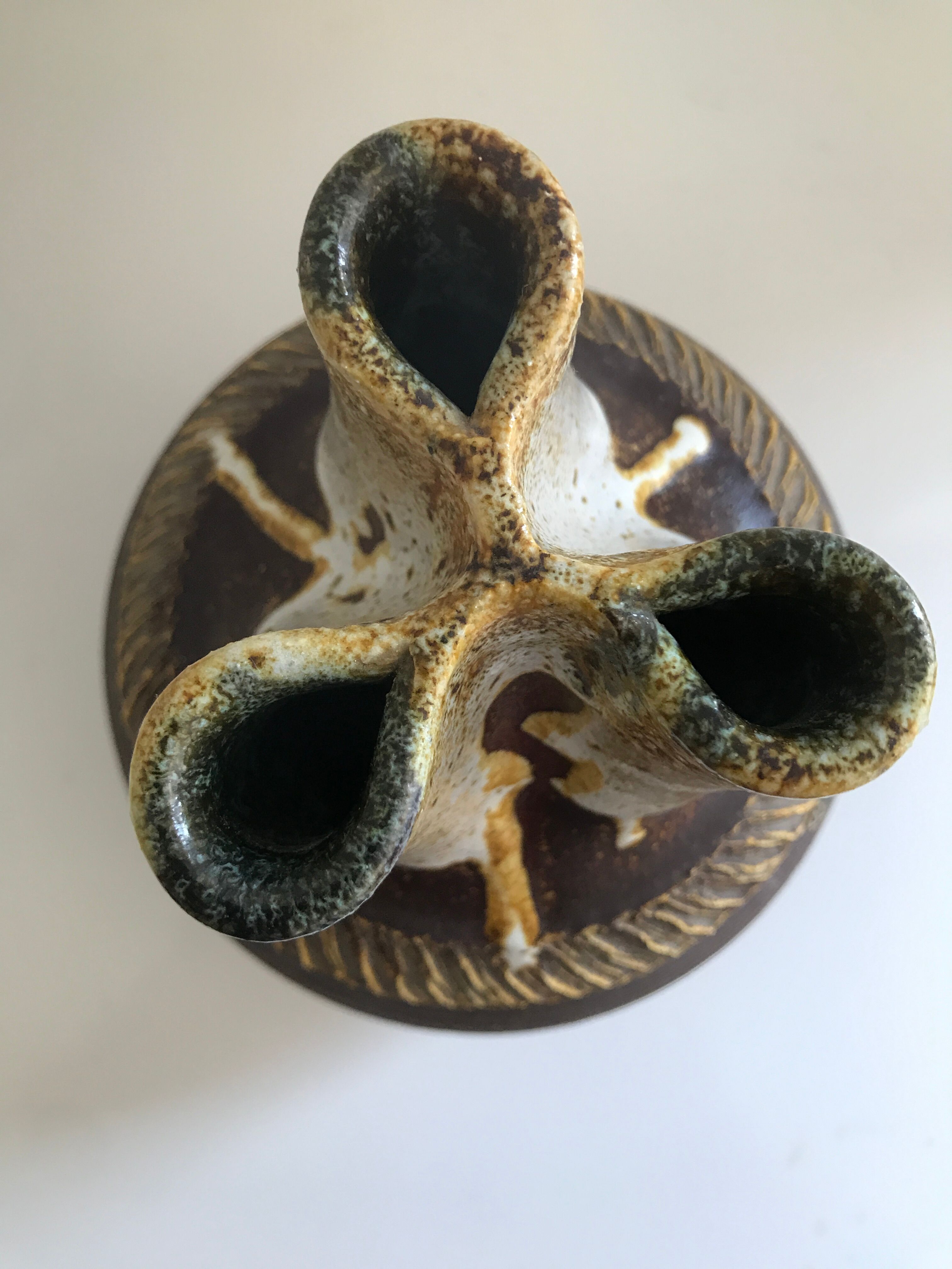 Accolay vintage pinched ceramics vase