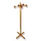 Scandinavian coat rack in vintage pine satellite design