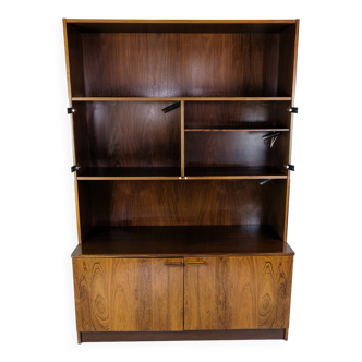 Bookcase With light Display Made In Rosewood, Danish Design From 1960s