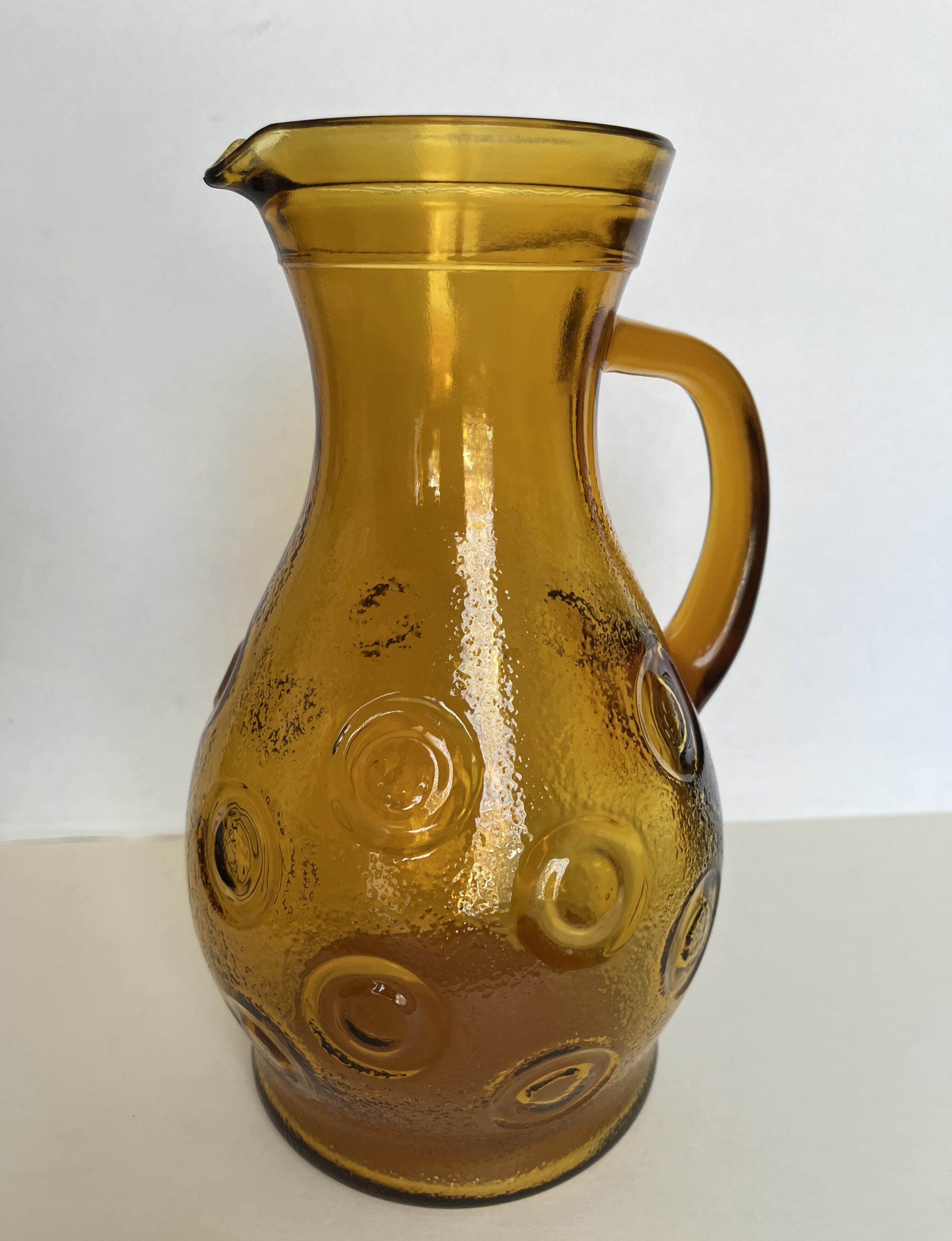 Smoked glass pitcher