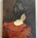 Painting, portrait from behind