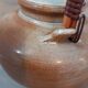 Glazed stoneware teapot