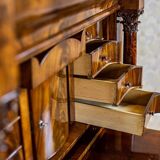 Antique Biedermeier Mahogany Secretary, 1850
