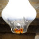 Mazzega glass pendant lamp 70s