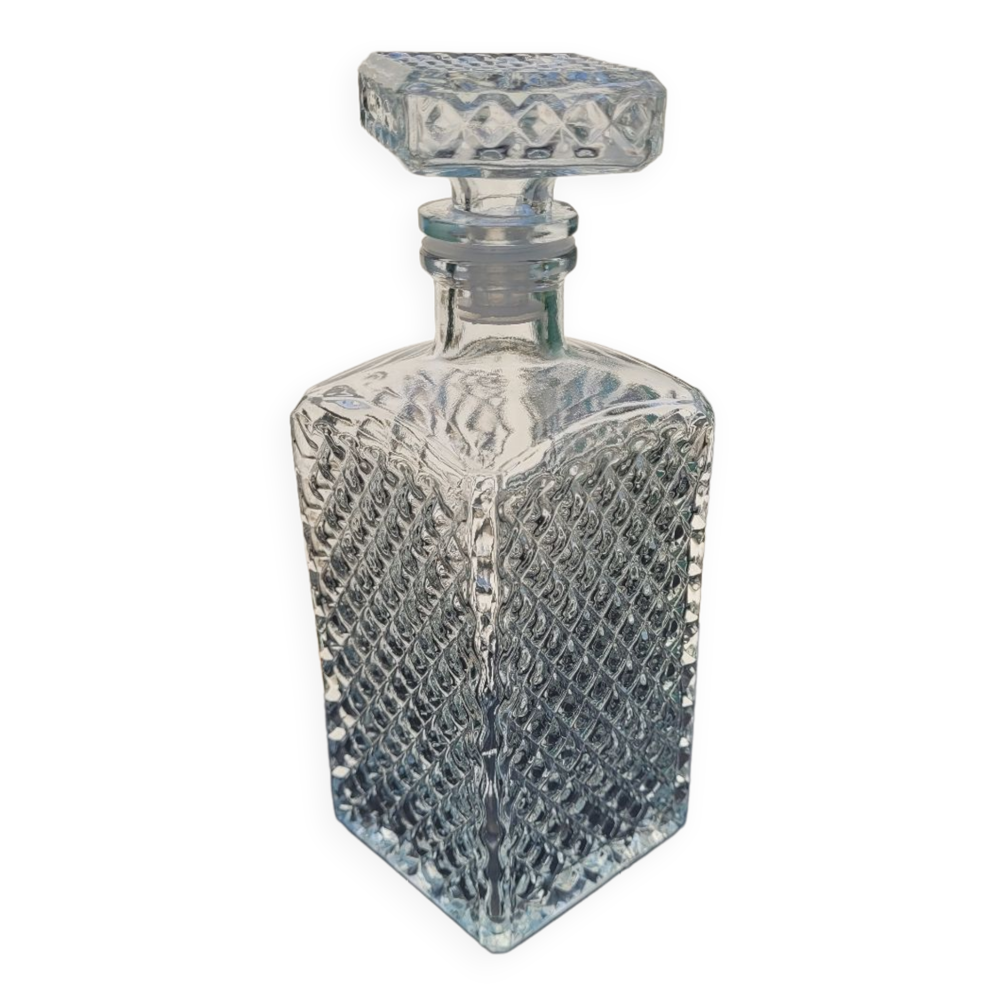 Glass whiskey decanter