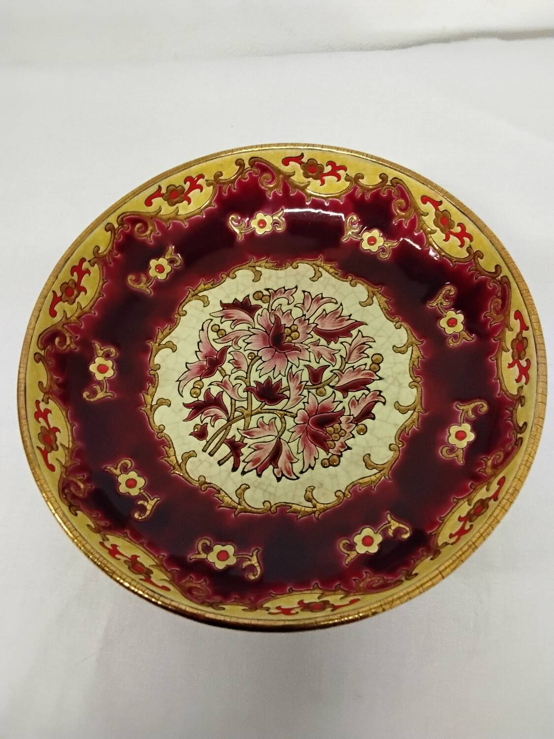 Longwy Enamels Plate