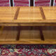 Coffee table 2 floors solid wood and pointed bamboo