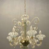 Venetian Murano Art Glass Chandelier from Venini