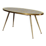 Deutscher 1950er Mosaiktisch Coffee table Vintage design MCM