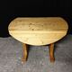Charlotte Perriand vintage round dining table Les Arcs in pine from the years.