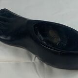 Empty pocket "foot" in solid wood