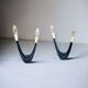 Mid-Century Atomic Era U-Shaped Table Lamps, 1950s, Set of 2