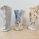 Ensemble de 3 petits vases cornets vases de marié
