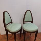 Art deco style mahogany chairs