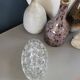 Large molded glass flower holder