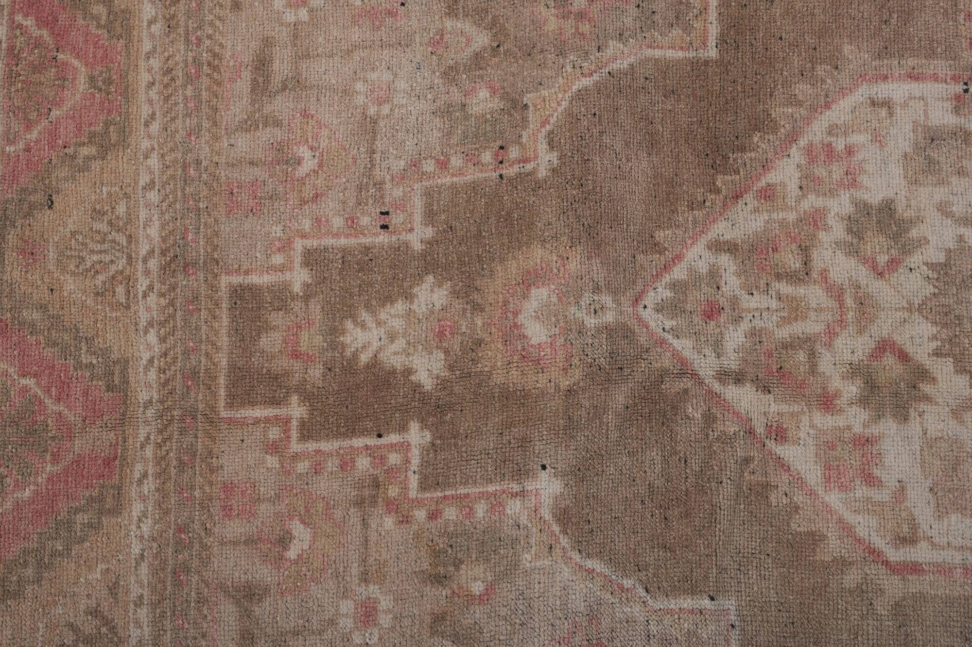 Vintage Turkish handmade rug 203x358 cm