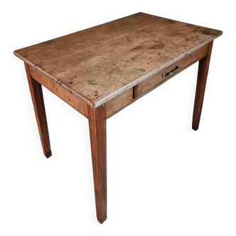 French oak work table, writing desk, 19th century.