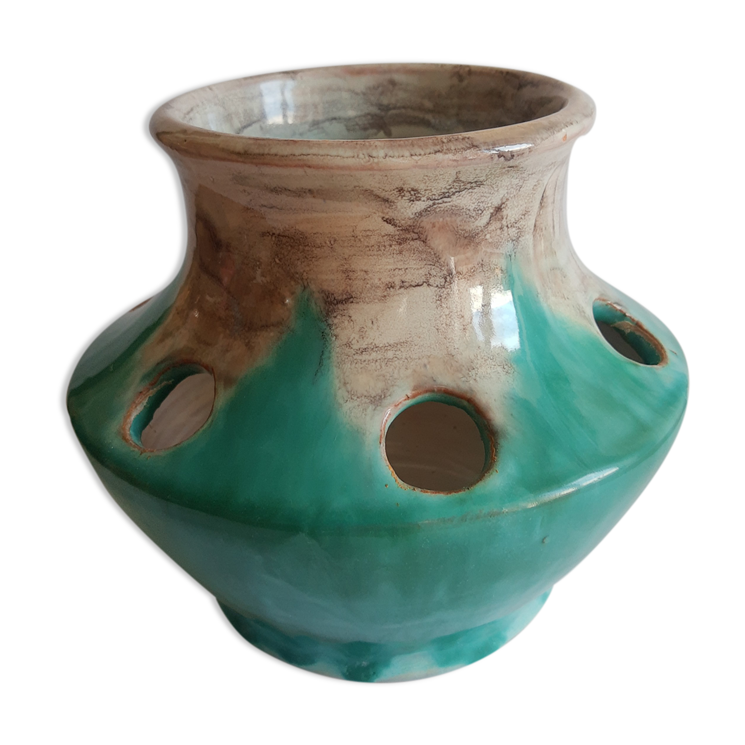 Vase pique vintage flowers