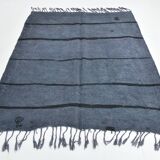 Blue & Black Ethnic Vintage Kilim Rug, 174x204Cm