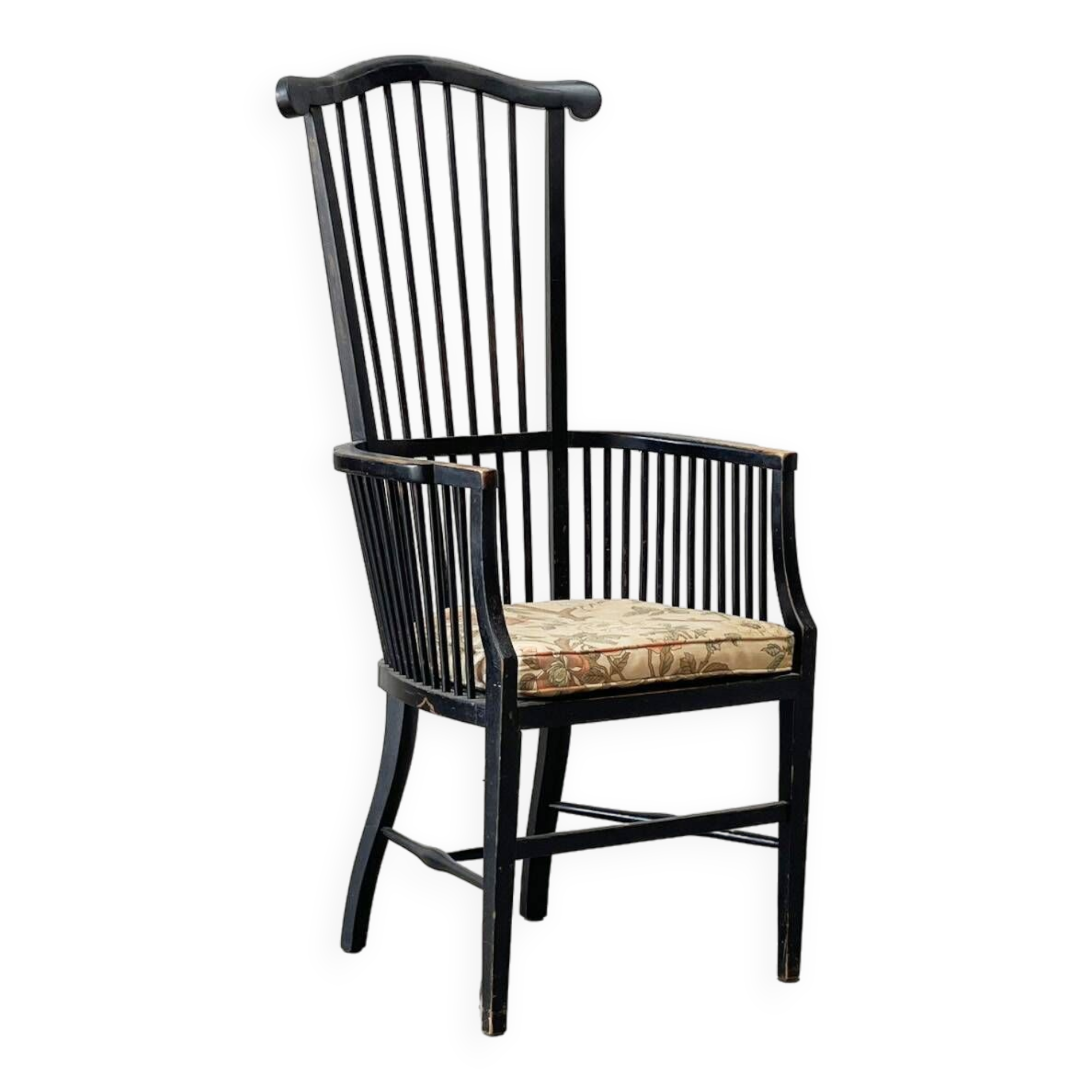 19th century high back chair