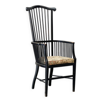19th century high back chair