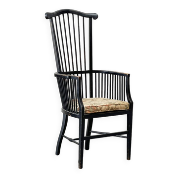 19th century high back chair