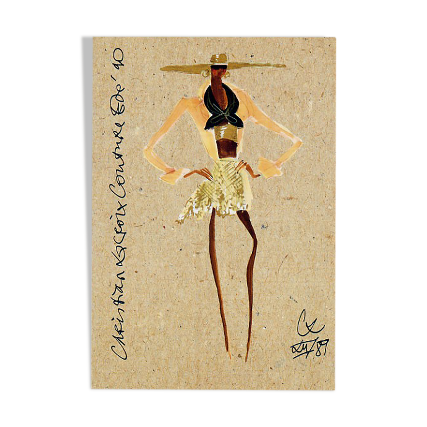 Sketch by Christian Lacroix