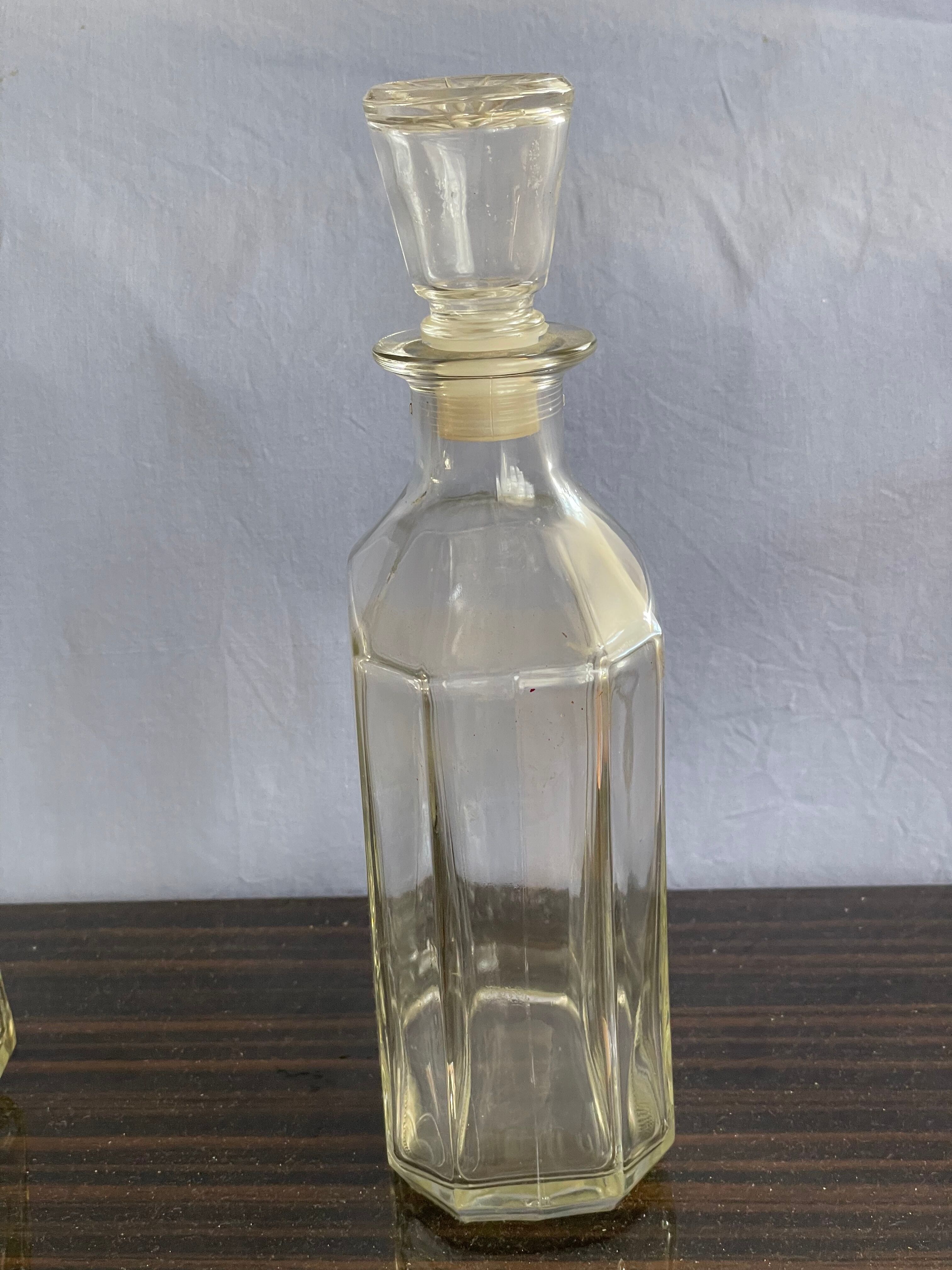 Father of 75 cl vintage glass whisky or liqueur decanters
