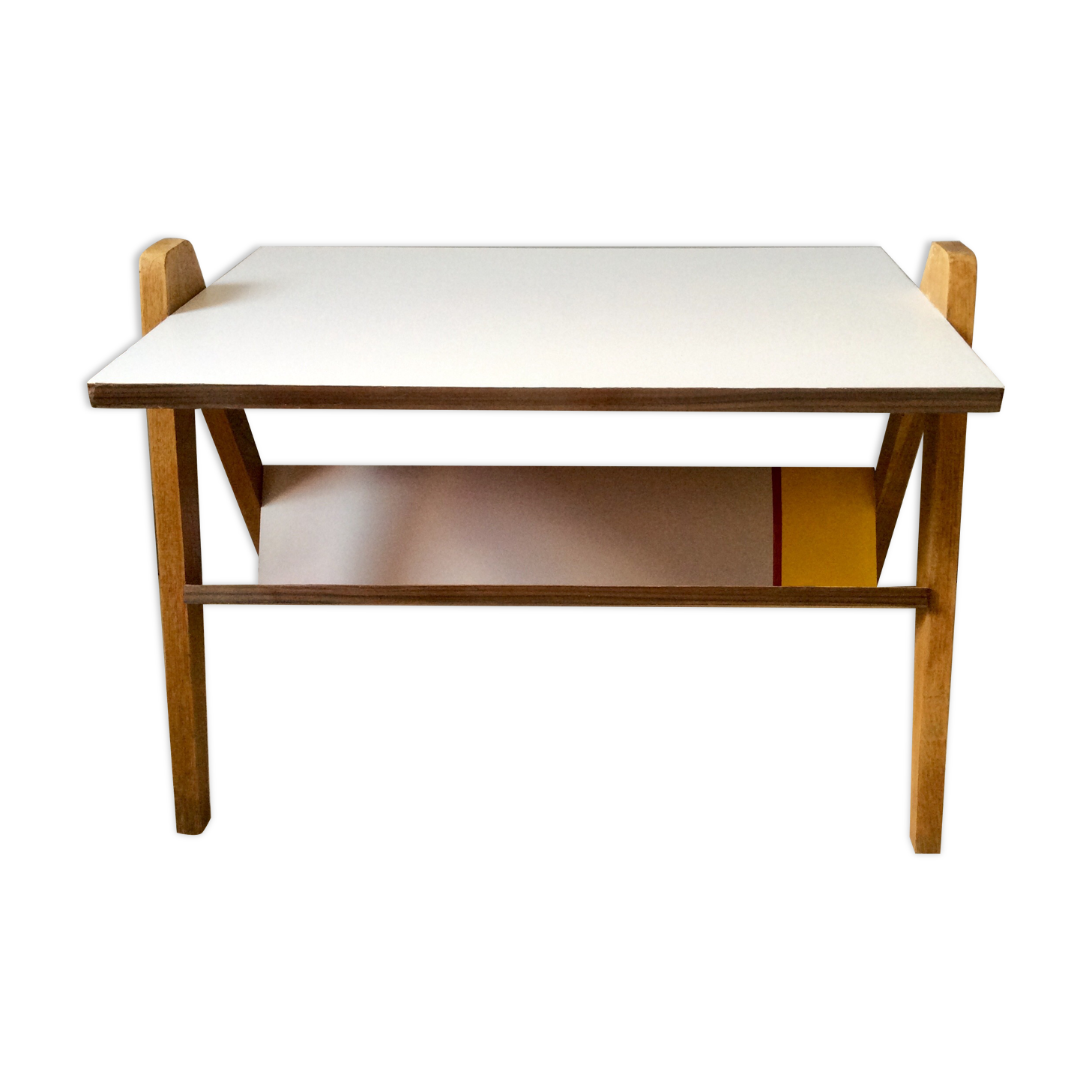 Coffee table legs vintage compass