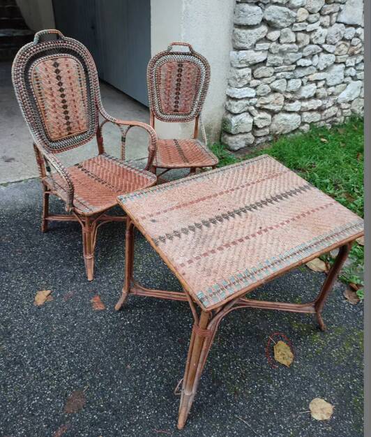 Partie de salon de jardin d'hiver 1930/1940