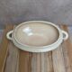 Iron Earth vegetable dish Salins model Old Checkerboard