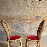 60s rattan chair (*2)