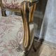 Vintage Louis XV style carved armchair with floral upholstery, 20th century, 90 × 58 cm