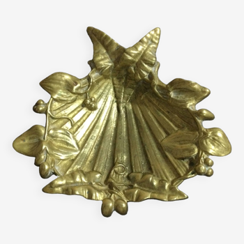Empty pocket in art nouveau bronze
