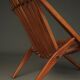 Vintage Dutch Slatted Lounge Chair in Beech, 1950s