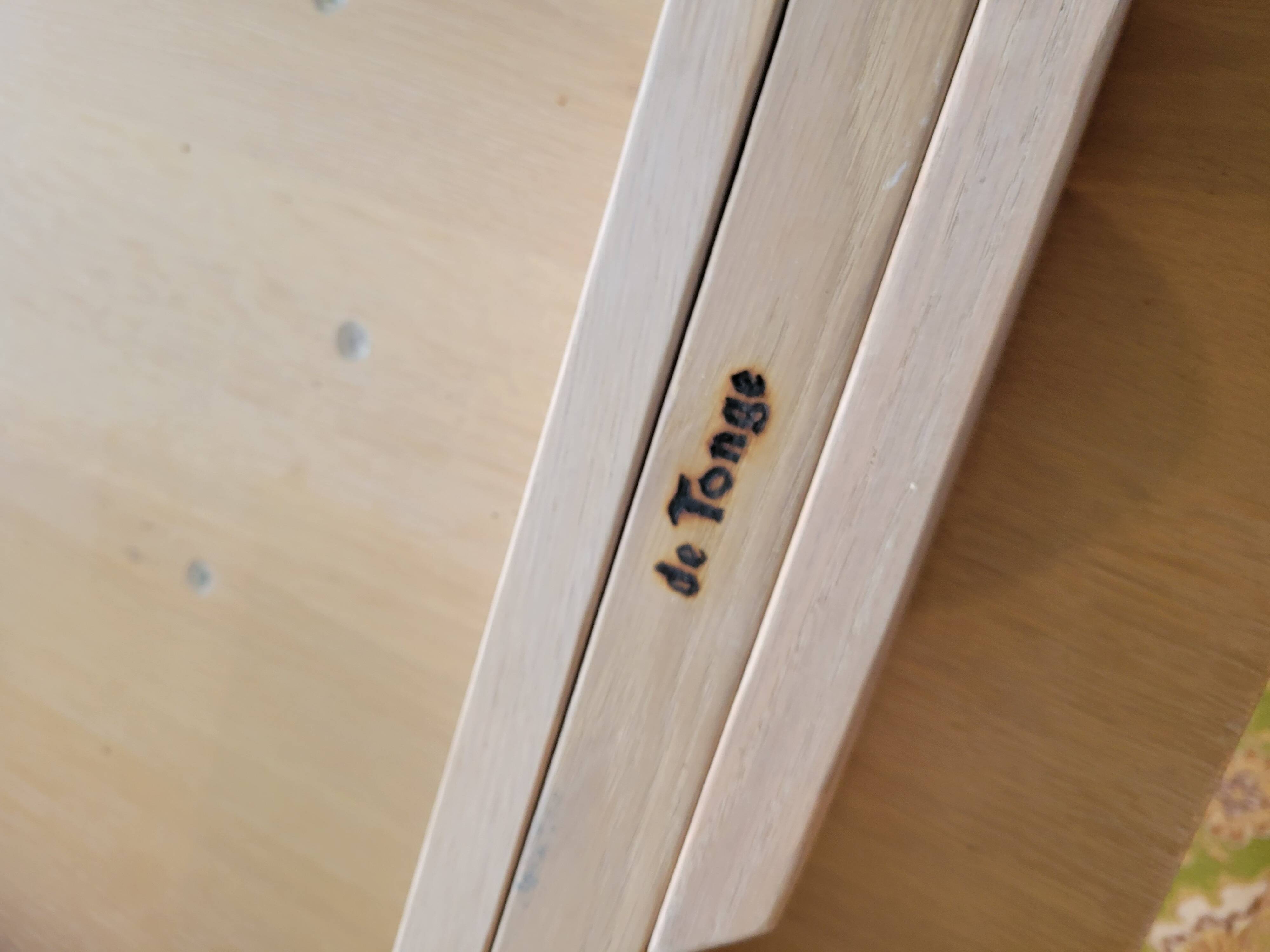 Octagonal table de tonge 1980s